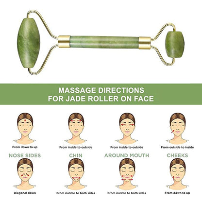 Jade Stone Face Roller, Eye Treatment Roller Reduce Wrinkles