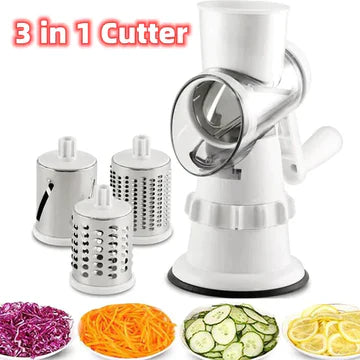 3 IN 1 VEGETABLE SLICER MANUAL KITCHEN ACCESSORIES