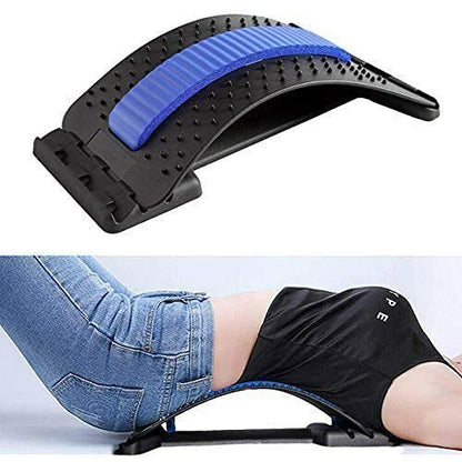 Magic Back Stretcher Lower Lumbar Massage Support Spine Pain Relief Back Massager